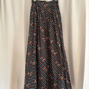 Staud Frog Print Maxi Skirt